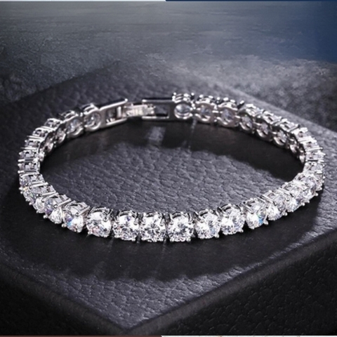 Lắc tay bạc full đá cho Nam Nữ đẹp mã AC300350