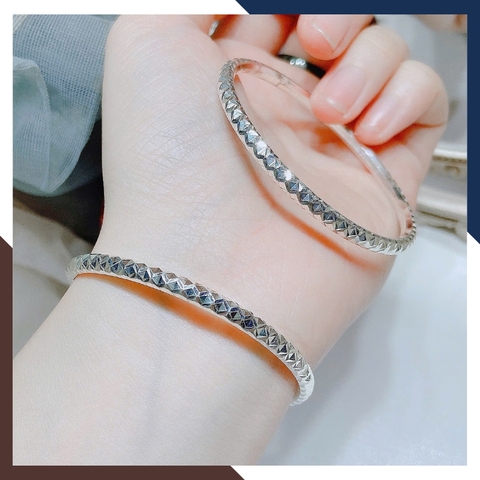 Lắc Tay Bạc Nữ Dạng Kiềng Nhiều Mẫu LTBN68 – Sang Trọng, Giá Tốt