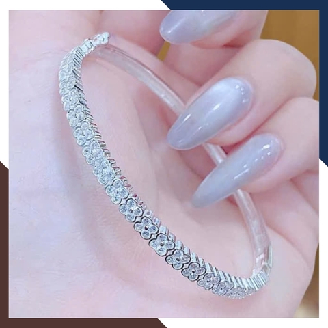 Lắc Tay Bạc Nữ Dạng Kiềng Nhiều Mẫu LTBN68 – Sang Trọng, Giá Tốt