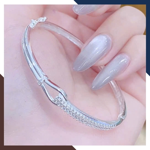 Lắc Tay Bạc Nữ Dạng Kiềng Nhiều Mẫu LTBN68 – Sang Trọng, Giá Tốt