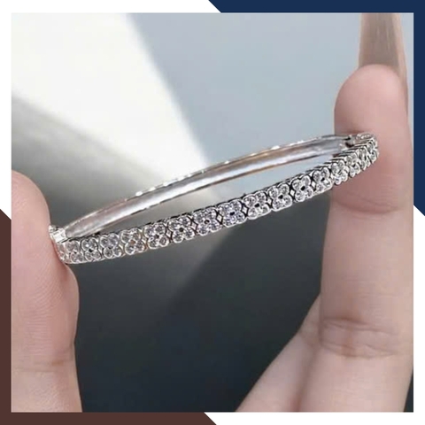 Lắc Tay Bạc Nữ Dạng Kiềng Nhiều Mẫu LTBN68 – Sang Trọng, Giá Tốt