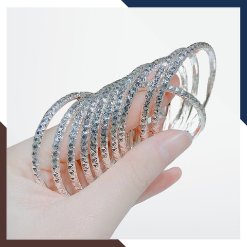 Lắc Tay Bạc Nữ Dạng Kiềng Nhiều Mẫu LTBN68 – Sang Trọng, Giá Tốt
