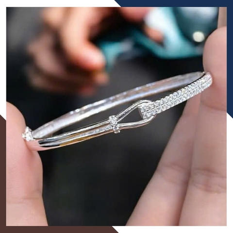 Lắc Tay Bạc Nữ Dạng Kiềng Nhiều Mẫu LTBN68 – Sang Trọng, Giá Tốt