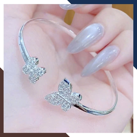 Lắc Tay Bạc Nữ Dạng Kiềng Nhiều Mẫu LTBN68 – Sang Trọng, Giá Tốt