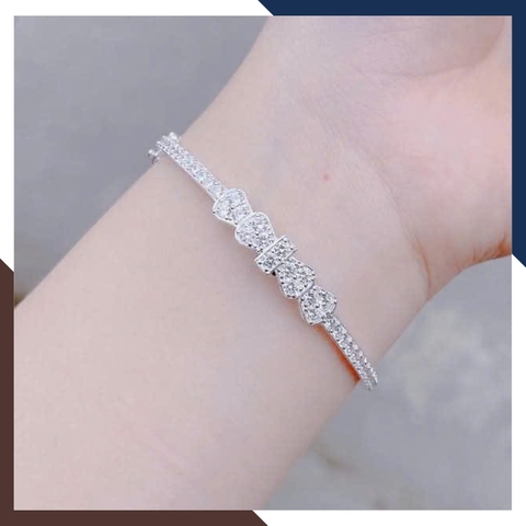 Lắc Tay Bạc Nữ Dạng Kiềng Nhiều Mẫu LTBN68 – Sang Trọng, Giá Tốt