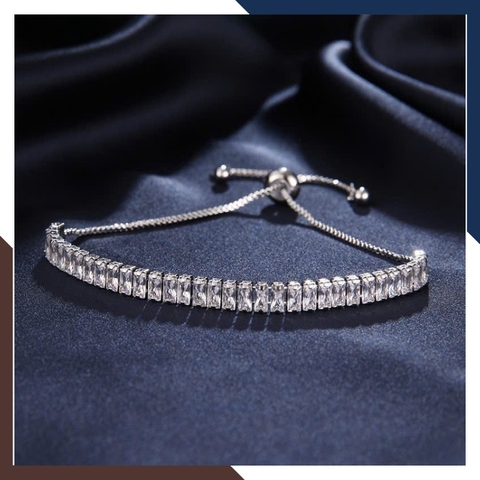 Lắc Tay Bạc Nữ Dây Rút Đính Đá Hột Xoàn LTBN51 – Sang Trọng & Nổi Bật, Thu Hút Mọi Ánh Nhìn