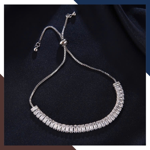 Lắc Tay Bạc Nữ Dây Rút Đính Đá Hột Xoàn LTBN51 – Sang Trọng & Nổi Bật, Thu Hút Mọi Ánh Nhìn