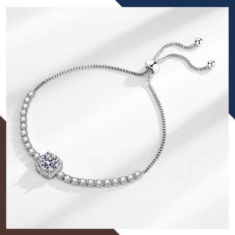 Lắc Tay Bạc Nữ Dây Rút Đính Đá Hột Xoàn LTBN52 – Nhiều Mẫu Đẹp Lung Linh