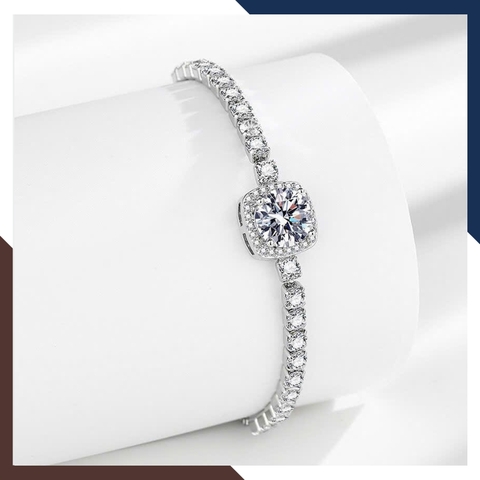 Lắc Tay Bạc Nữ Dây Rút Đính Đá Hột Xoàn LTBN52 – Nhiều Mẫu Đẹp Lung Linh