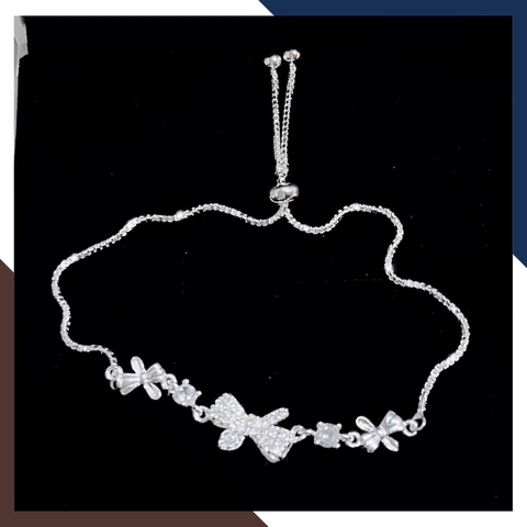 Lắc Tay Bạc Nữ Dây Rút Đính Đá Hột Xoàn LTBN52 – Nhiều Mẫu Đẹp Lung Linh