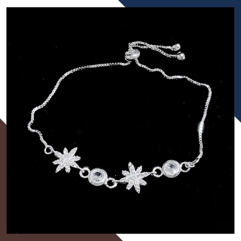 Lắc Tay Bạc Nữ Dây Rút Đính Đá Hột Xoàn LTBN52 – Nhiều Mẫu Đẹp Lung Linh