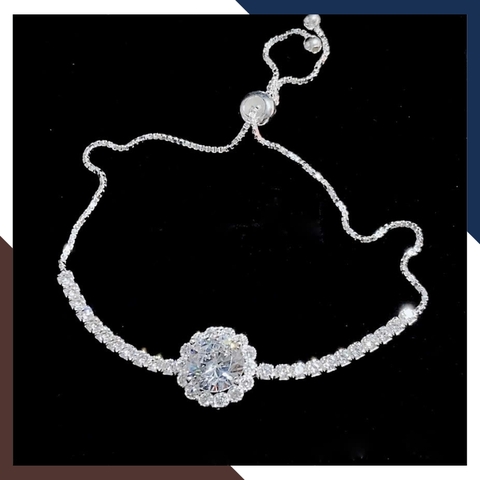 Lắc Tay Bạc Nữ Dây Rút Đính Đá Hột Xoàn LTBN52 – Nhiều Mẫu Đẹp Lung Linh