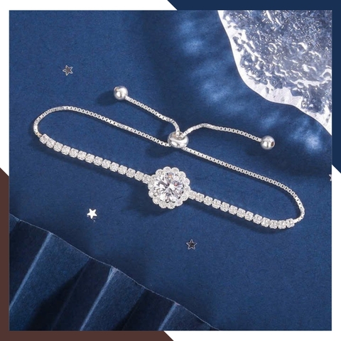 Lắc Tay Bạc Nữ Dây Rút Đính Đá Hột Xoàn LTBN52 – Nhiều Mẫu Đẹp Lung Linh