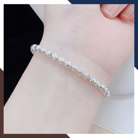 Lắc Tay Bi Bạc Nữ LTBN81 – Đẹp Tinh Tế, Sang Trọng Chuẩn Bạc Ta Nguyên Chất