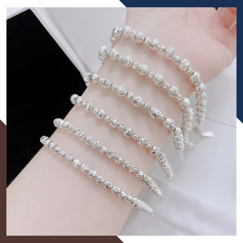 Lắc Tay Bi Bạc Nữ LTBN81 – Đẹp Tinh Tế, Sang Trọng Chuẩn Bạc Ta Nguyên Chất