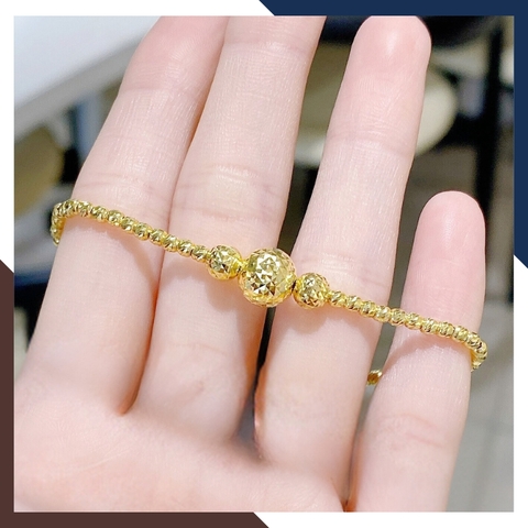 Lắc tay bi vàng tây 10k cho nữ đẹp trọng lượng 1 chỉ 2 phân mã TL119