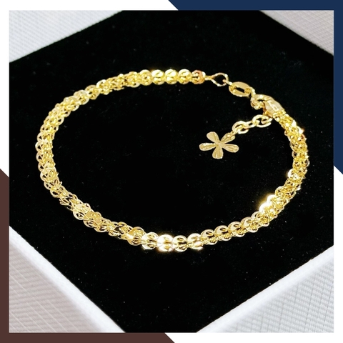 Lắc tay đuôi phụng vàng tây 10k cho nữ đẹp mã TL65