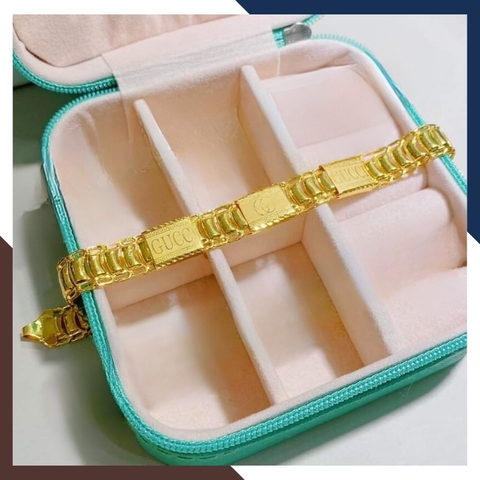 Lắc tay GUCCI vàng tây 10k cho nam đẹp mã TL203