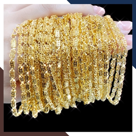 Lắc Tay Kim Tiền Vàng 10K Cho Nữ LTVN256 – May Mắn, Sang Trọng, Tài Lộc