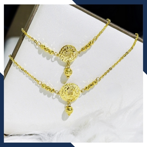 Lắc tay kim tiền vàng tây 10k cho nữ đẹp mã 1645TL55