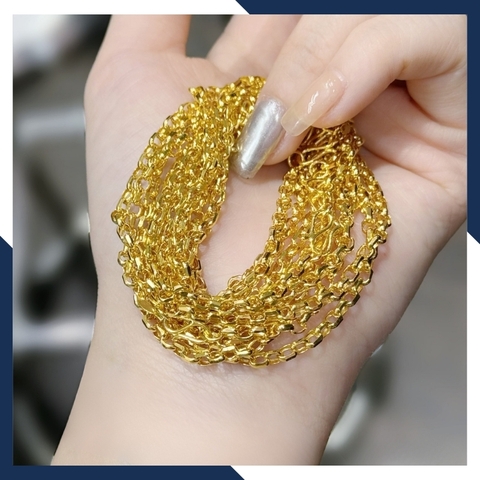 Lắc tay vàng nữ 1 chỉ, lắc xích vàng tây 10k mã 42D150