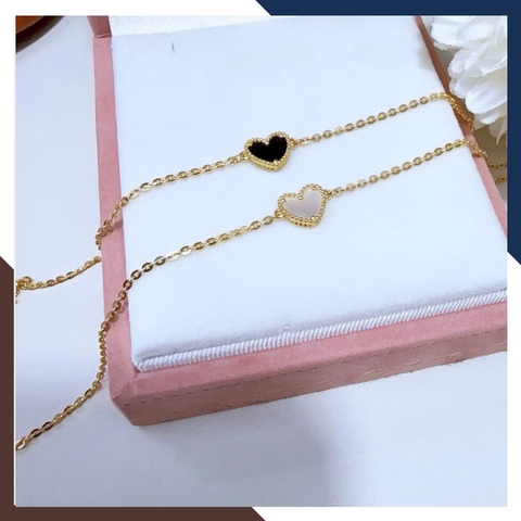 Lắc Tay Vàng Nữ 10K Hình Trái Tim LTVN343 – Quà Tặng Ý Nghĩa Cho Nàng Dịp Đặc Biệt