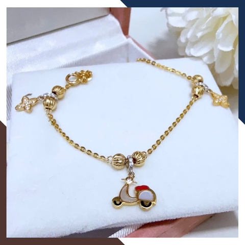 Lắc Tay Vàng Nữ 10K LTVN321 – Nhiều Mẫu Charm Thanh Lịch, Dễ Phối, Phù Hợp Đeo Hằng Ngày