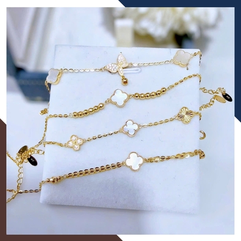 Lắc Tay Vàng Nữ 10K LTVN321 – Nhiều Mẫu Charm Thanh Lịch, Dễ Phối, Phù Hợp Đeo Hằng Ngày