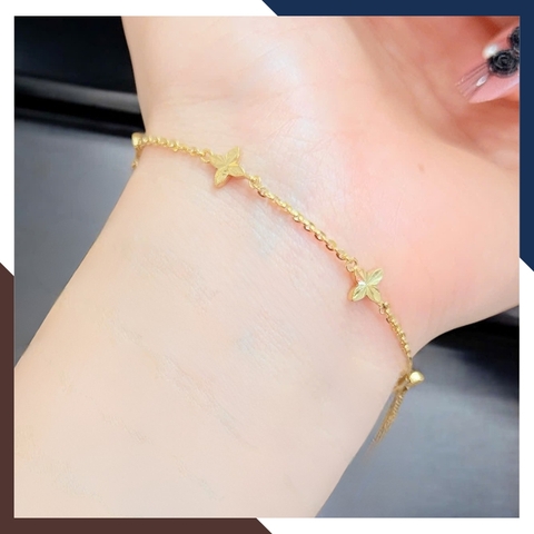 Lắc tay vàng nữ 10k mix charm nhiều mẫu LTVN377 – Đẹp tinh tế, đeo hằng ngày không lỗi mốt