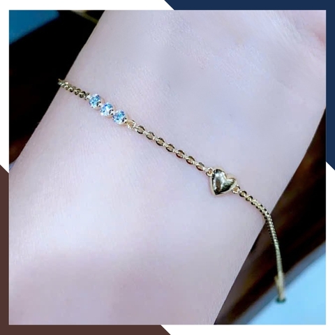 Lắc Tay Vàng Nữ 10k Trái Tim Tinh Tế LTVN267 – 4 Mẫu Lựa Chọn, Sang Nhẹ – Dễ Phối – Quà Tặng Ý Nghĩa