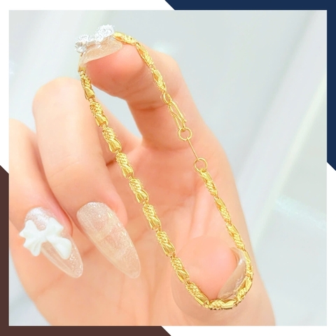 Lắc Tay Vàng Trơn Cho Nam Nữ LTVN286 – Bản To Nổi Bật & Sang Trọng