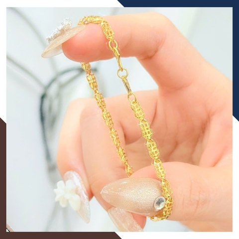 Lắc Tay Vàng Trơn Cho Nam Nữ LTVN286 – Bản To Nổi Bật & Sang Trọng