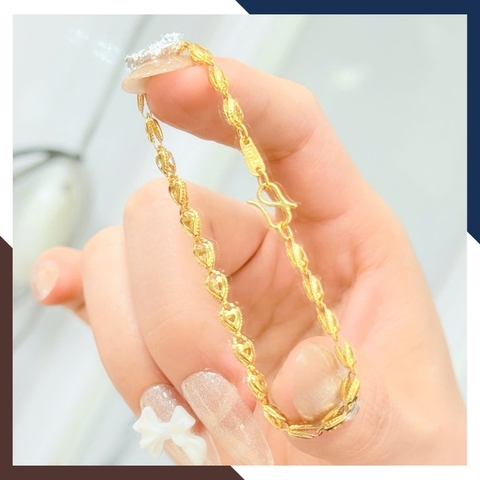 Lắc Tay Vàng Trơn Cho Nam Nữ LTVN286 – Bản To Nổi Bật & Sang Trọng