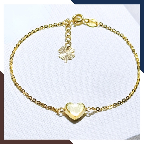 Lắc tay trái tim vàng tây 10k cho nữ đẹp trẻ trung mã TL41
