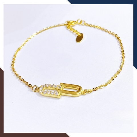 lắc tay vàng tây 10k nữ kiểu mới đơn giản đẹp mã TL50