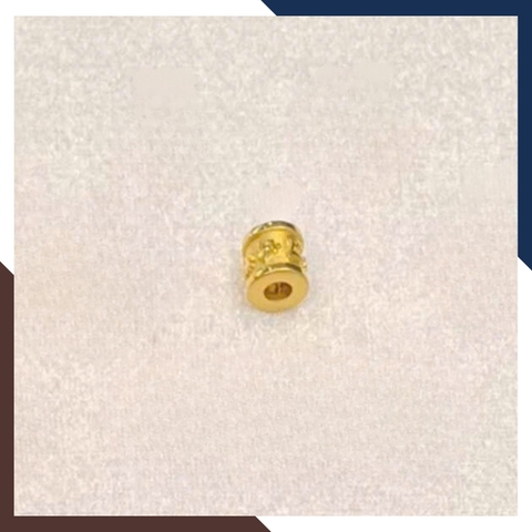 Charm Lu Thống Vàng 24k Khắc Chú Om Mani Padme Hum Mã CHARMV103