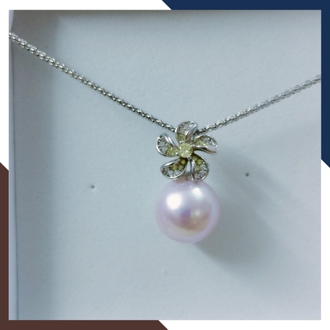 Mặt Dây Chuyền Ngọc Trai Bạc Ý Xi Kim DCNT11 - Vẻ Đẹp Vượt Thời Gian