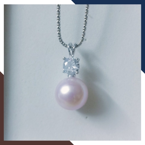 Mặt Dây Chuyền Ngọc Trai Bạc Ý Xi Kim DCNT11 - Vẻ Đẹp Vượt Thời Gian