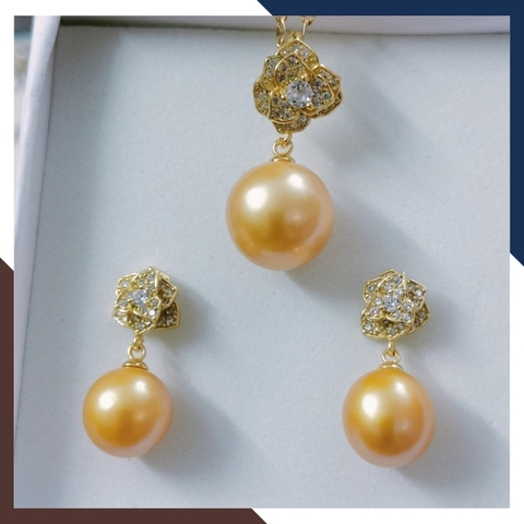 Mặt Dây Chuyền Ngọc Trai Màu Vàng DCNT30 - Sang Trọng & Quyến Rũ, Cuốn Hút Mọi Ánh Nhìn