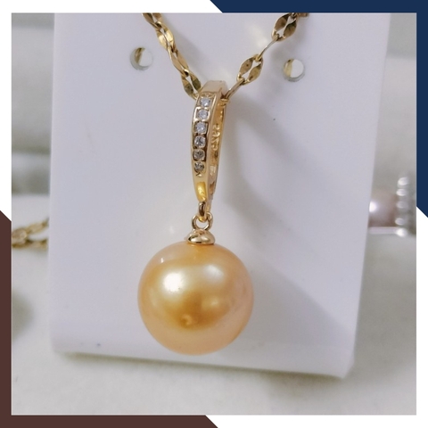 Mặt Dây Chuyền Ngọc Trai Màu Vàng DCNT30 - Sang Trọng & Quyến Rũ, Cuốn Hút Mọi Ánh Nhìn