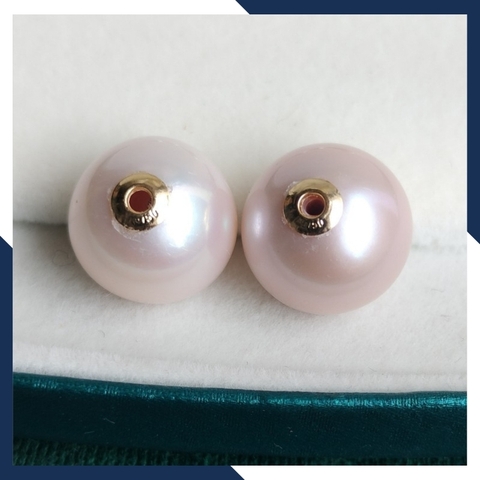 Mặt dây chuyền ngọc trai vàng 18k size 14mm mã O160T1100