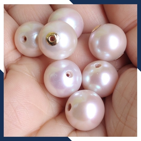 Mặt dây chuyền ngọc trai vàng 18k size 14mm mã O160T1100