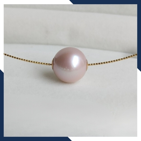 Mặt dây chuyền ngọc trai vàng 18k size 14mm mã O160T1100