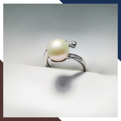 Nhẫn ngọc trai thật dáng hở freesize mẫu đơn giản mới đẹp cho nữ mã K116TT89