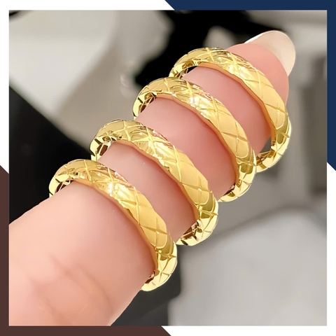 Nhẫn Cặp Vàng Tây 10k Trơn Không Đính Đá, Nhẫn Đôi Đơn Giản Đẹp NVCD149