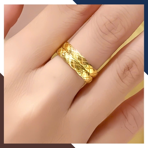 Nhẫn Cặp Vàng Tây 10k Trơn Không Đính Đá, Nhẫn Đôi Đơn Giản Đẹp NVCD149