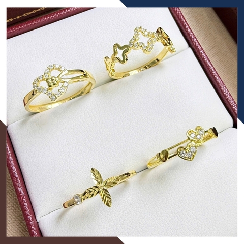 Nhẫn Cầu Hôn Vàng Tây, Nhẫn Vàng Nữ 10k Hình Trái Tim Đẹp NVN172