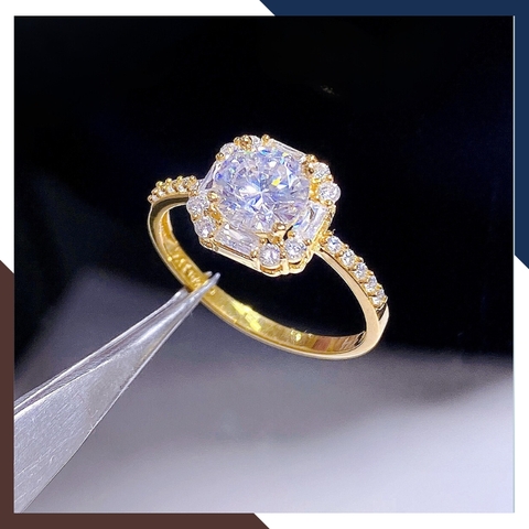 Nhẫn Cầu Hôn Vàng Tây, Nhẫn Vàng Nữ 10k Tặng Người Yêu Nhiều Mẫu Đẹp Mã NVN133