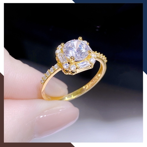 Nhẫn Cầu Hôn Vàng Tây, Nhẫn Vàng Nữ 10k Tặng Người Yêu Nhiều Mẫu Đẹp Mã NVN133