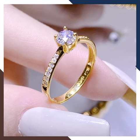 Nhẫn Cầu Hôn Vàng Tây, Nhẫn Vàng Nữ 10k Tặng Người Yêu Nhiều Mẫu Đẹp Mã NVN133